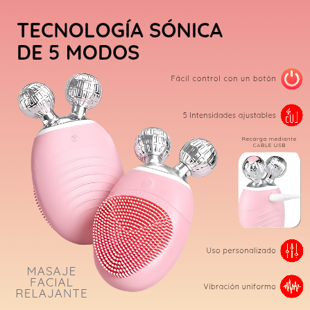 Cepillo Facial Eléctrico Vibratorio